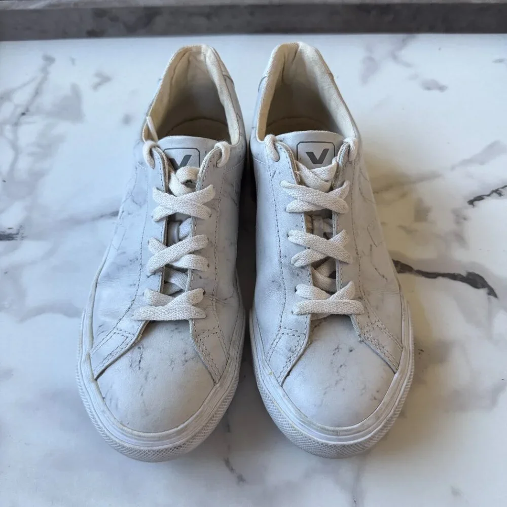 Veja x Diapers and Milk Marble Esplar Leather Sneakers US 7 - Picture 3 of 9